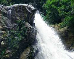 The enchanting fall is a famous attraction in the area and is known for various adventures including trekking and rock climbing.